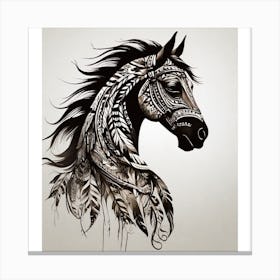 Horse Head Wall Art Canvas Print