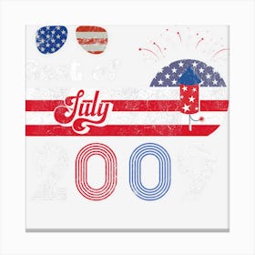 Limited Edition Best Of 2009 13th Birthday American Flag 4th Canvas Print