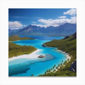 Beautiful lake Canvas Print