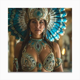 Sexy Indian Woman Canvas Print
