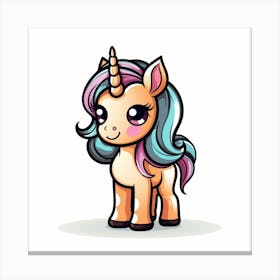 Cute Unicorn 497 Canvas Print