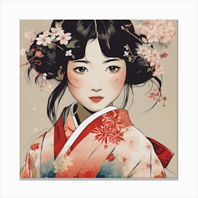 Asian Girl 2 Canvas Print