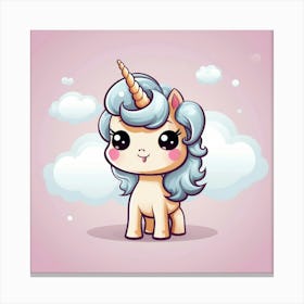 Cute Unicorn 281 Canvas Print