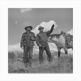 Untitled Photo, Possibly Related To Gravelly Range, Madison County, Montana, Sheep Men, This Range Is Canvas Print