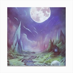 Inside Lost Land Of Otherworldly Dreams Fan 3 Canvas Print