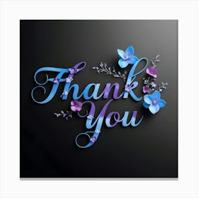 Thank You Canvas Print