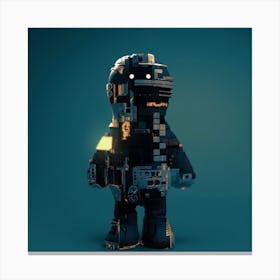 Robot In Space Man Canvas Print
