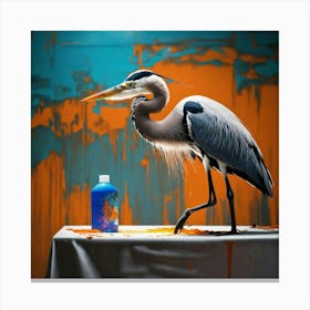 Blue Heron 15 Canvas Print