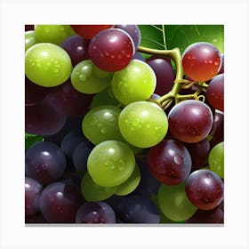 Grapes On The Vine 51 Canvas Print