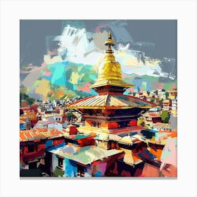 Nepal City Canvas Print