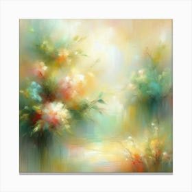 Abstract Of Flowers Canvas Print