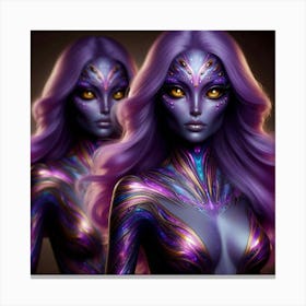 Alien woman Canvas Print