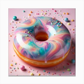 Colorful Donut Canvas Print