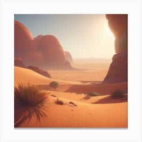 Desert Landscape 115 Canvas Print