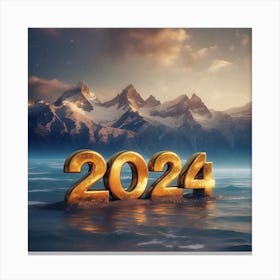 2024HAPPY NEW YEAR Canvas Print