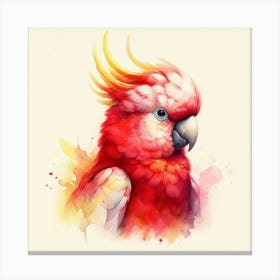 Watercolor Galah Cockatoo 3 Lienzo