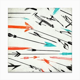 Abstract Hand Drawn Arrows And Pointers Set Collection Positioned At Various Angles Across The Canv (3) Canvas Print