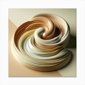 Swirl Of Makeup Canvas Print