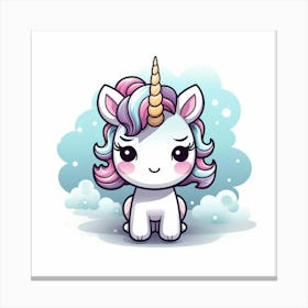 Cute Unicorn 516 Canvas Print