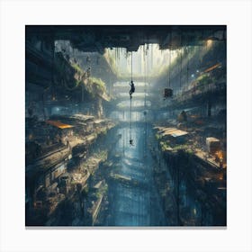 Futuristic City 1 Canvas Print