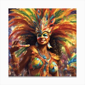 Carnival Dancer 2 Canvas Print