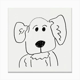 Dog Drawing 1 Canvas Print