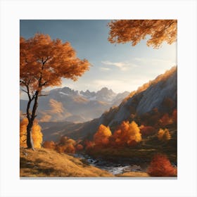 Autumn In The Mountains 3 Canvas Print