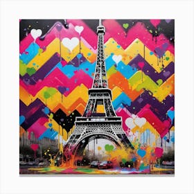 Paris Eiffel Tower 12 Canvas Print