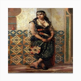 Mediterranean Woman Canvas Print