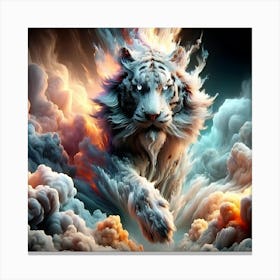 White Tiger 1 Canvas Print