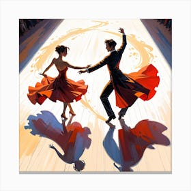 Ballroom Dancers Canvas Print