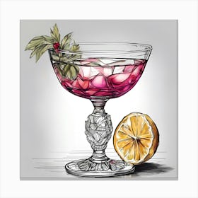 Cocktail In A Glass 8 Canvas Print