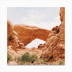 Desert Arch Scenery Canvas Print