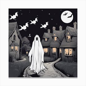 Ghost In The Night Canvas Print