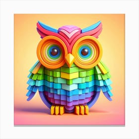 Colorful Owl 46 Canvas Print