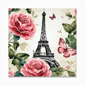 Paris Roses 2 Canvas Print