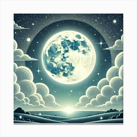 Full Moon In The Sky 31 Canvas Print