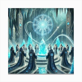 Hydromancer Priests Icebound Order Canvas Print