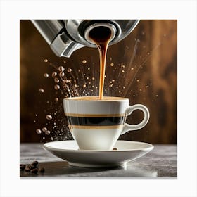 Coffee Pouring 36 Canvas Print