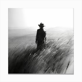 Man In The Grass Canvas Print