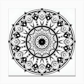 Mandala islamic Canvas Print