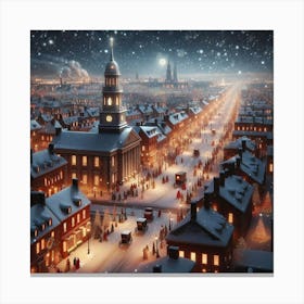 Christmas In Philadelphia Canvas Print