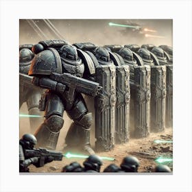 Asterian Phalanx Defensive Lines Canvas Print