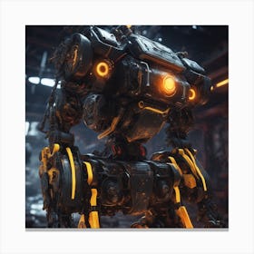 Robot Robot Robot Robot Robot Robot Robot Robot Canvas Print