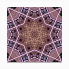 Abstract Purple Star 7 Canvas Print