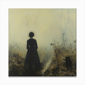 'The Woman In The Fog' Canvas Print