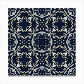Decorative background made from small squares. Canvas Print