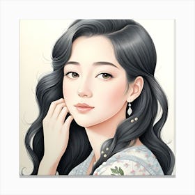 Asian Girl 2 Canvas Print