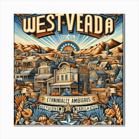 West Vegas Poster Canvas Print