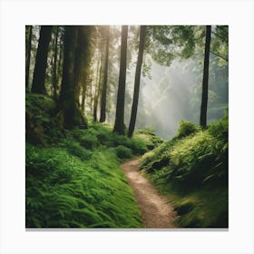 Path In The Forest 1 Canvas Print